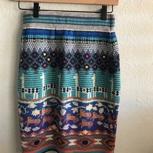 Anthropologie knitted skirt